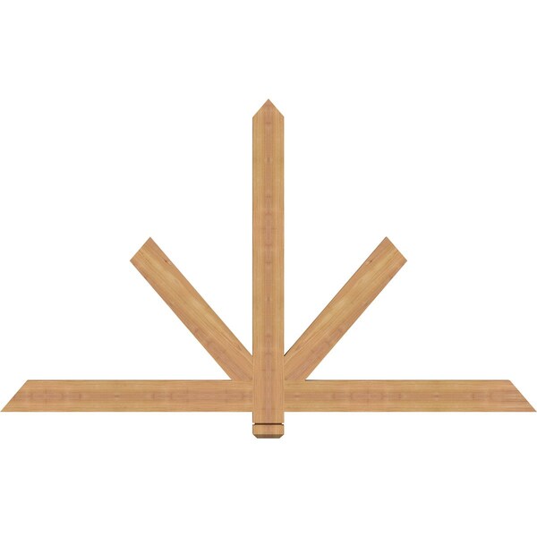Ekena Millwork Kennewick Timber Gable Bracket, Western Red Cedar, 60"W x 35"H x 1 1/2"D x 3 1/2"F, 14/12 Pitch GBW060X35X0204KEN00SWR - main